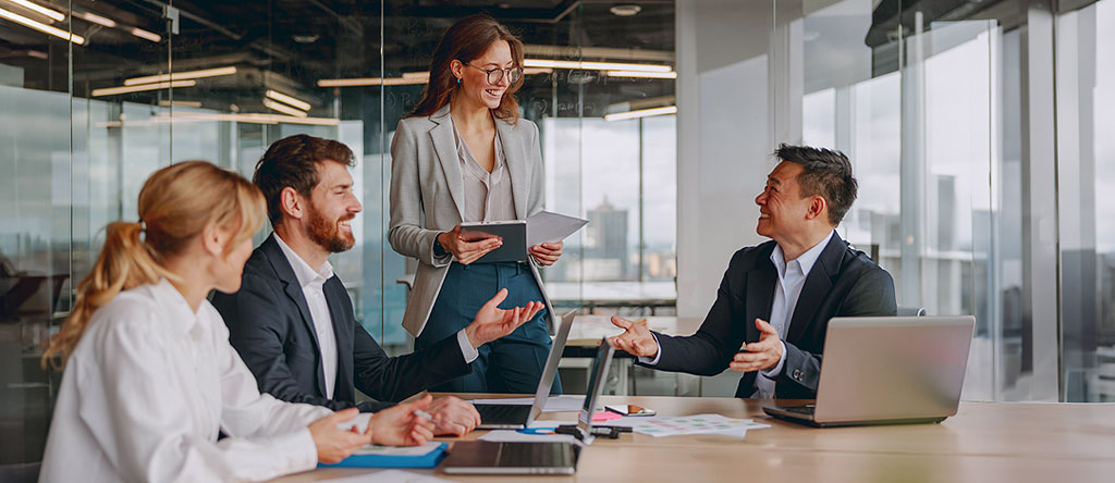 discussing changing team dynamics in a meeting