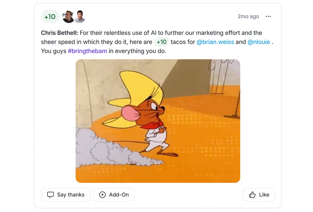 BlastX Bonus.ly Message
